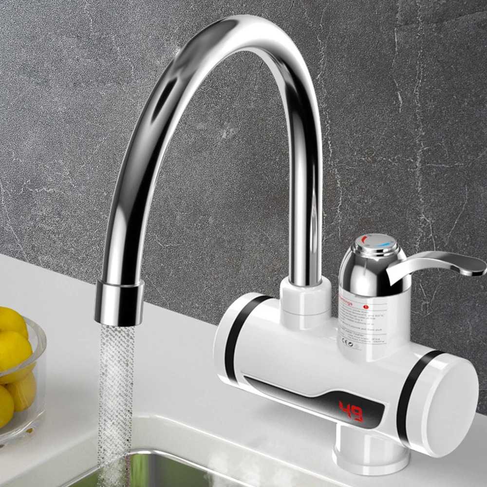 Instant Electric Hot Water Heater Faucet – 3000W | Digital Display | 360° Rotation